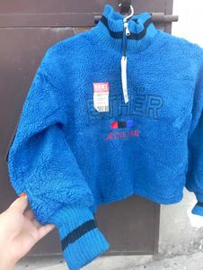 Sale Blue Fleece Pullover
