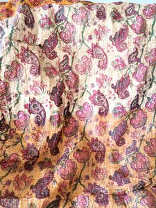 Tussar Three Piece Suit Pure Georgette Dupatta