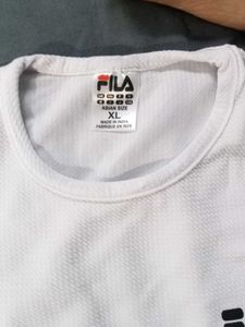 Fila Brand White Xl T Shirt For Men