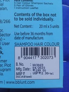 Bblunt 5 Minutes Hair Colour