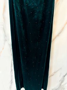 Gorgeous Green Gown Velvet