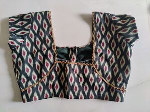 Jute Cotton Saree with Stitched Blouse