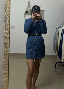 WH Authentic DENIM Slim FIT Mini Dress