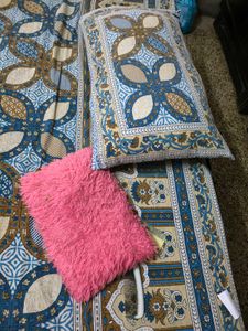 Beautiful Cotton Double Bedsheet &amp; 2 Pillow Cover