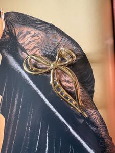 H&amp;M Gold Bow Hair Clip