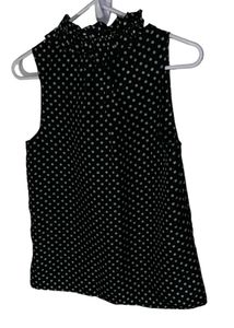 Polka Dot Ruffle Top