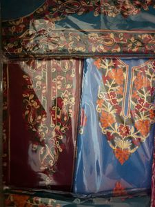 Embroidered Dress Material Set