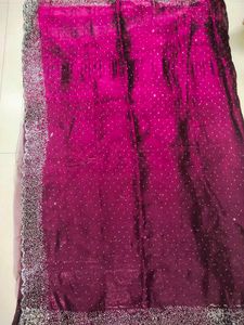 🎇wine party wear saree