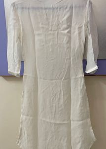 Pure georgette Kurta with cut dana (glass) beads