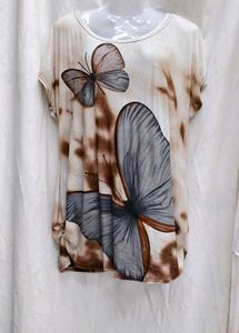 142310. Butterfly Print Top