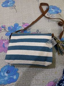 Crossbody Bag/ Handicraft With Leather Belt