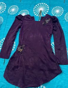 S4u Medium Size Coord Set Dark Purple Colour