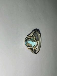 Natural Turquoise Stone Ring( Irani firoza)