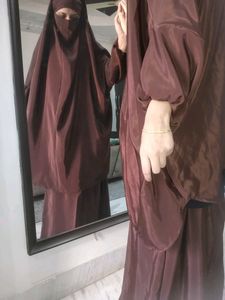 2-2 Jilbab N Khimar Black Brown
