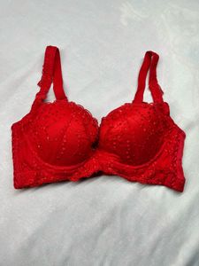 Red Lace Bra