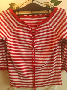 Red Stripped Top ❤️#Studio