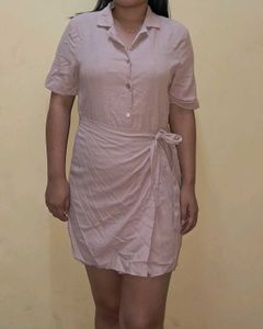 Pink Shirt Dress