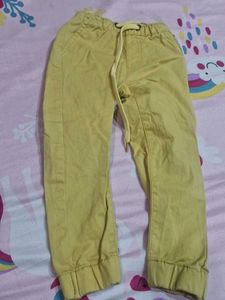 Kids' Yellow Jogger Pants