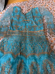 Sky Blue Part Wear Dress
