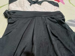 Chic Black &amp; White Mini Dress