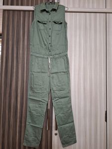 Olive Green Utility Jumpsuit