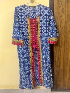 Blue Printed Kurta