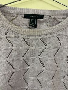 Lavender Knit Crop Top