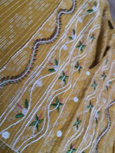Yellow Embroidered Kurta