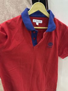 US Polo Red Casual Wear Tshirt