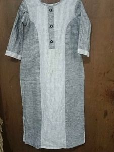 Striped Cotton long kurta