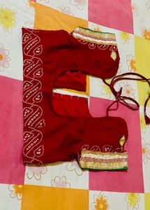 Maroon Color Bandhani Blouse