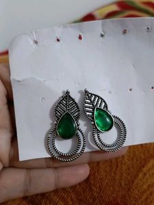Green Stone Earrings