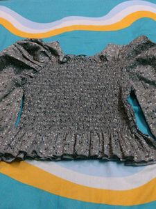 Floral Bow Tie Blouse