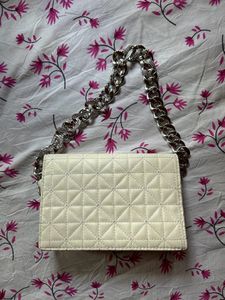 White Baguette Bag