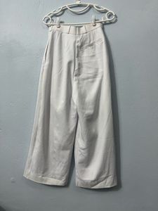 Classic White Pants Wide Leg Straight