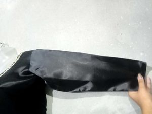 Black Satin Salwar Suit