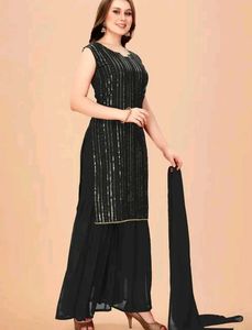 Sequin Work Kurta Set