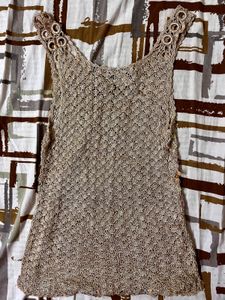 Crochet Sequin Tank Top