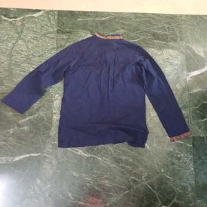 Fabindia Navy Blue Women's Kurta Shirt