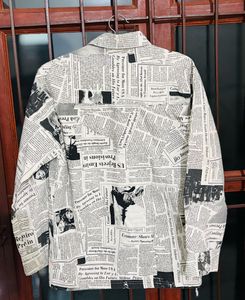 Newspaper Print Shirt