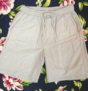 Light Blue Casual Shorts