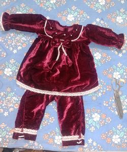 Velvet Baby Girl Outfit