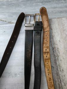 Two Old Leather Belts