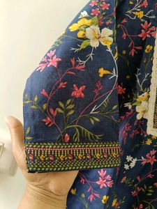 Biba Floral Kurta And Pant Set