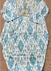 Blue Printed Kurta