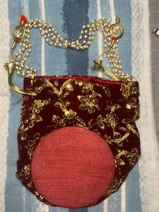 Red Wedding Batwa | Party Clutch