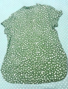 Olive Polka Dot Top