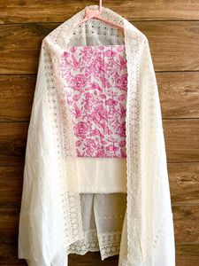 Floral Print Embroidered Salwar Kameez