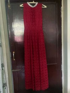 Maroon Colour Elegant Party Dress