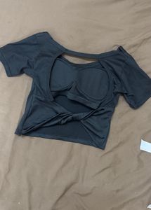Price Drop Cute Black Crop Top 32-38burst